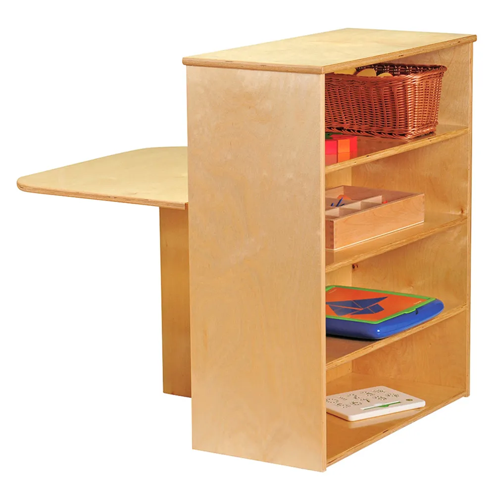 2-in-1 Learning Center with Stools and Dry-Erase Board