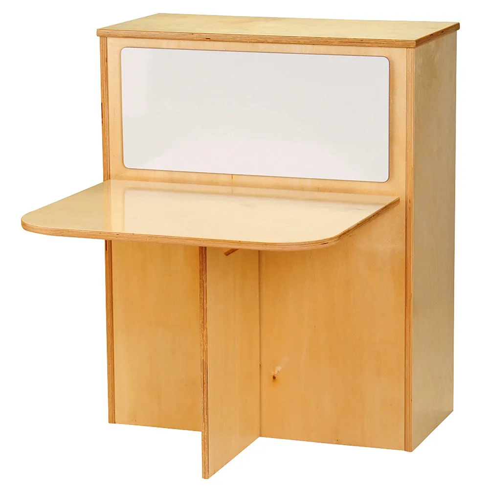 2-in-1 Learning Center with Stools and Dry-Erase Board