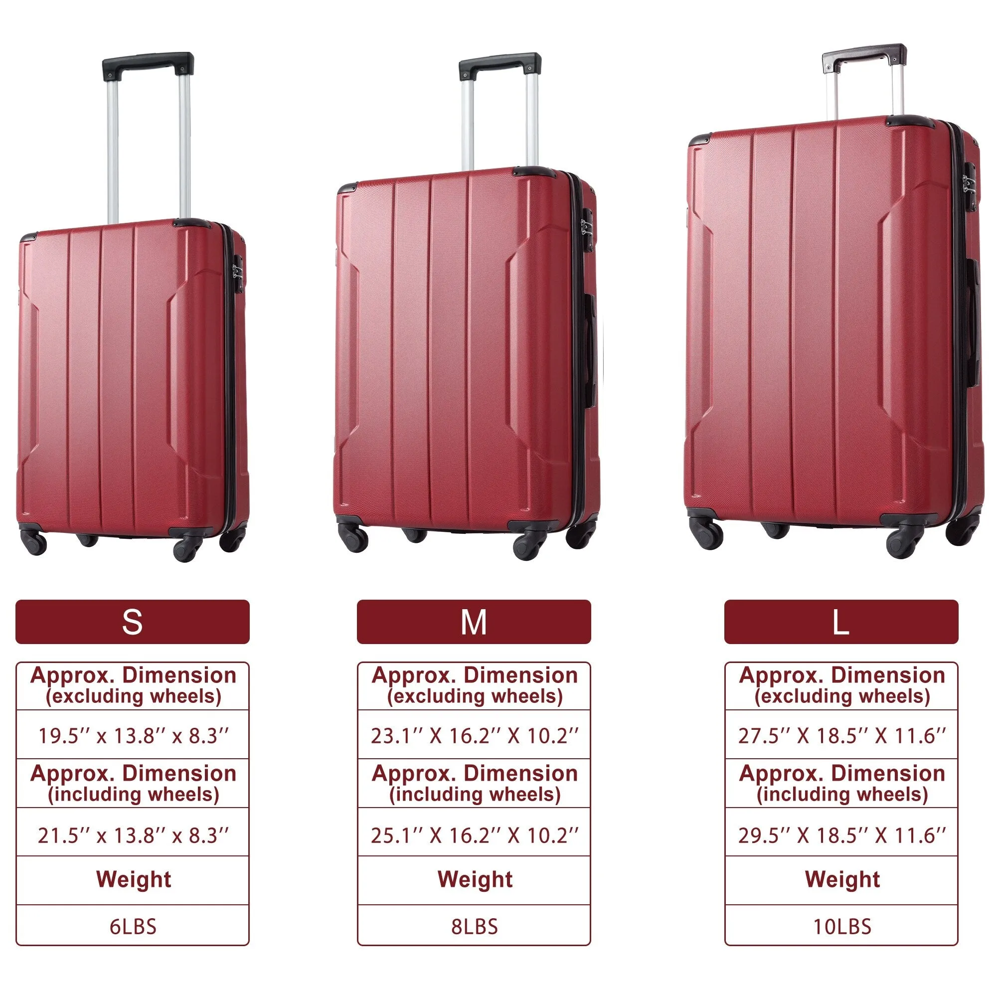 2 Piece Luggage Sets Suitcase/Trunk /Check-in Luggage /Carry-on Luggage