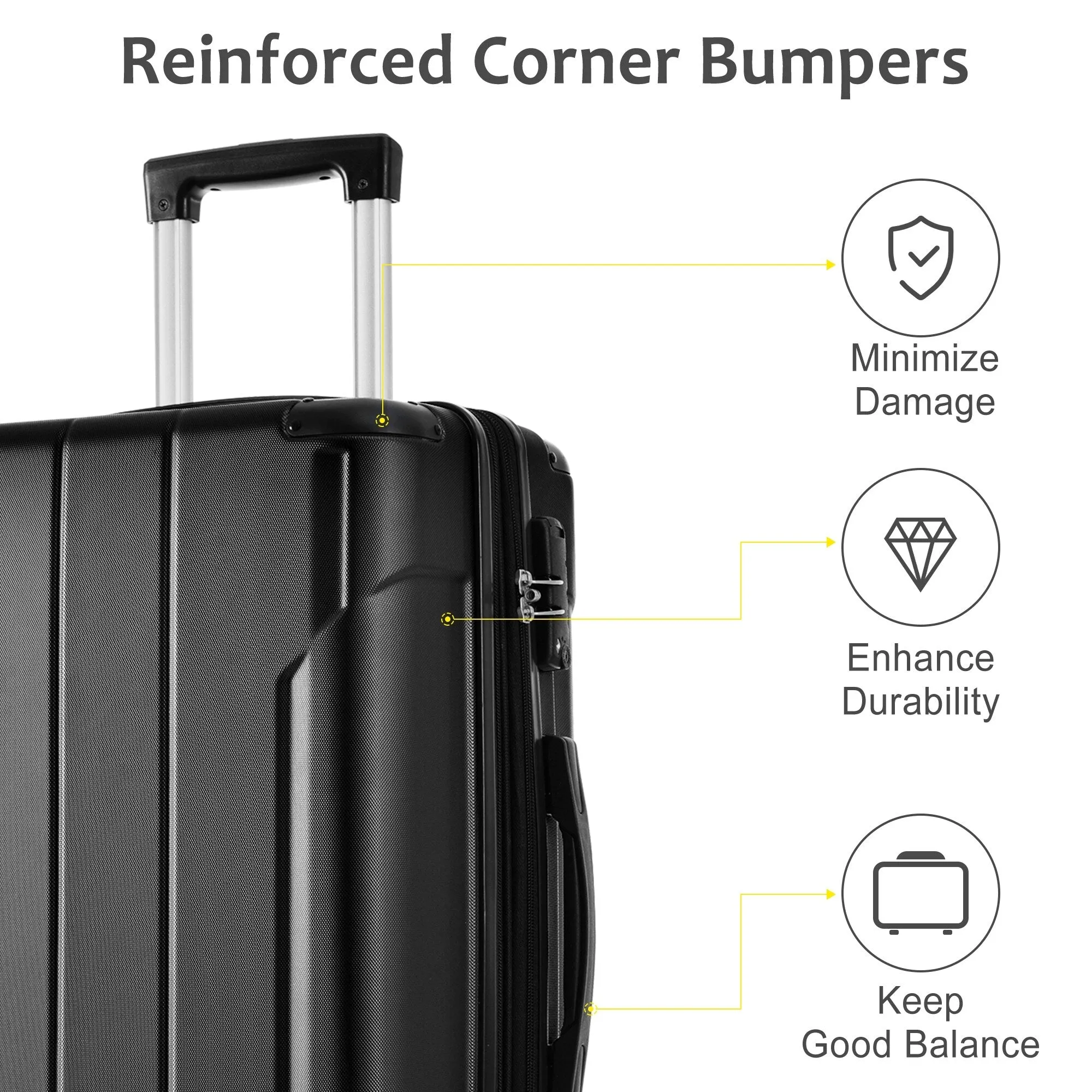 2 Piece Luggage Sets Suitcase/Trunk /Check-in Luggage /Carry-on Luggage