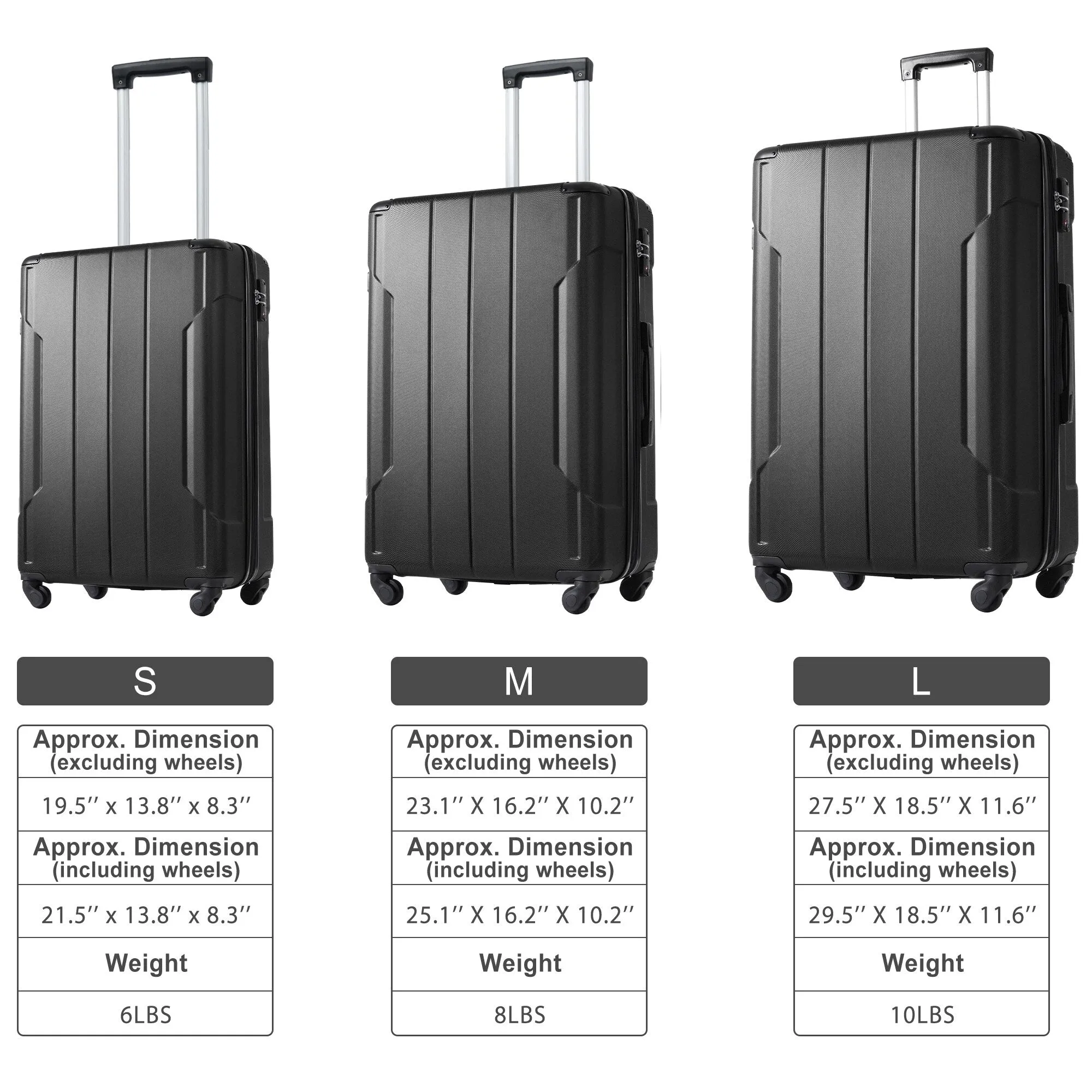 2 Piece Luggage Sets Suitcase/Trunk /Check-in Luggage /Carry-on Luggage
