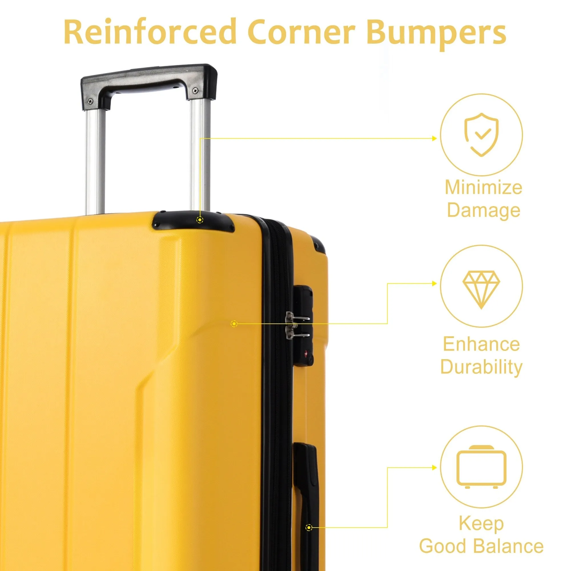2 Piece Luggage Sets Suitcase/Trunk /Check-in Luggage /Carry-on Luggage