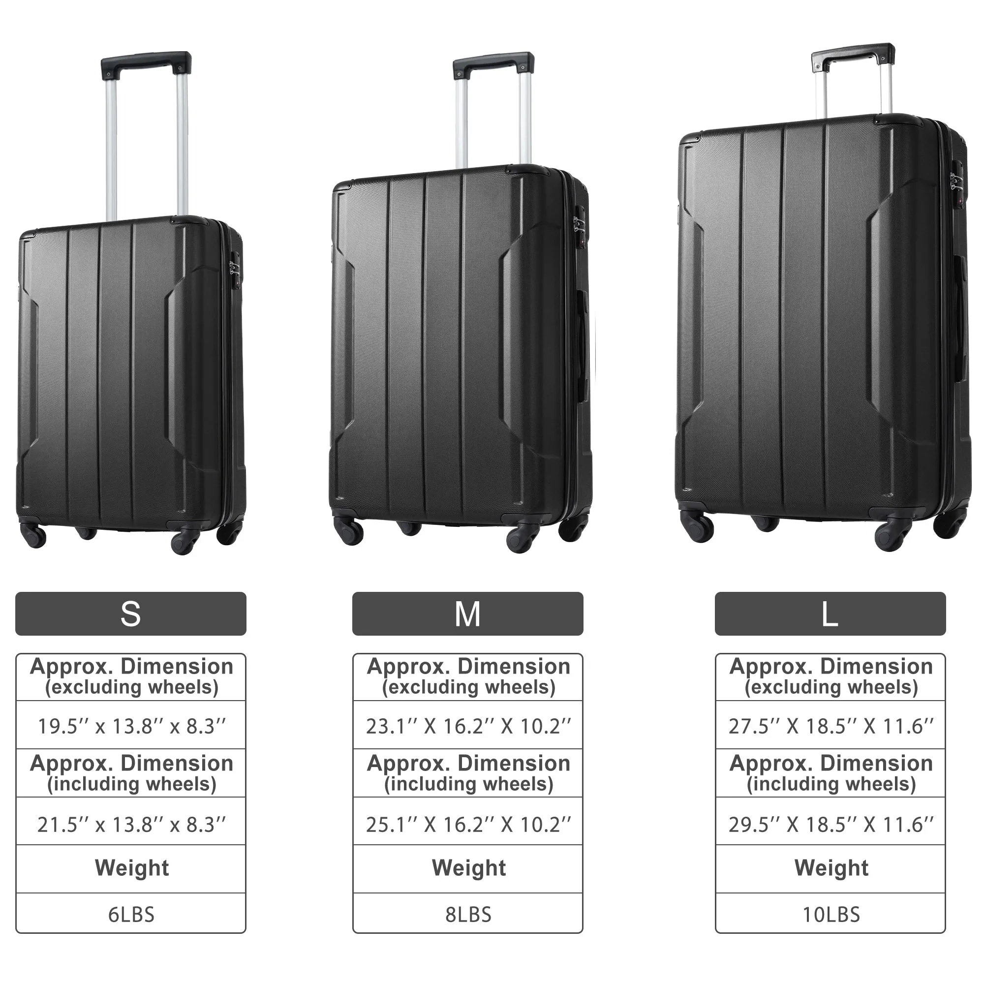 2 Piece Luggage Sets Suitcase/Trunk /Check-in Luggage /Carry-on Luggage