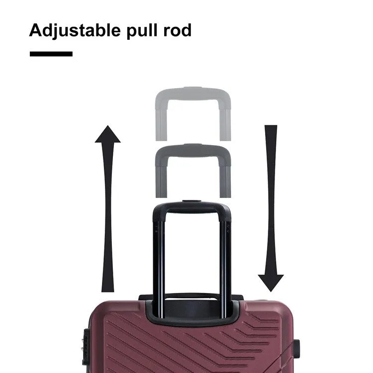 3Pcs Luggage Suitcase with TSA Lock,Wheels and Hooks