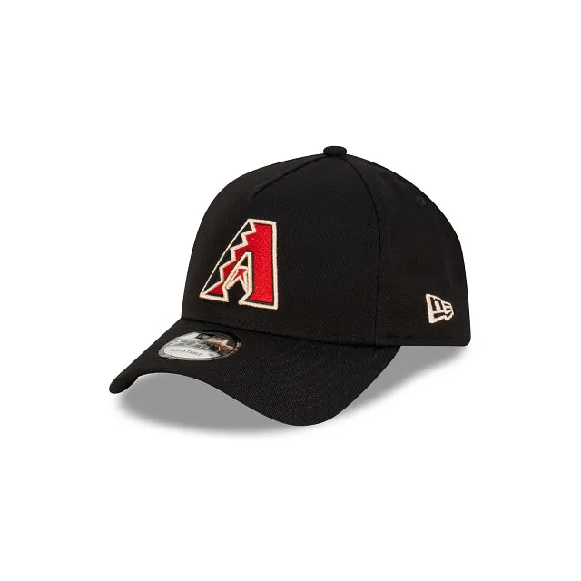 Arizona Diamondbacks Black with Official Team Colours Logo 9FORTY A-Frame Snapback