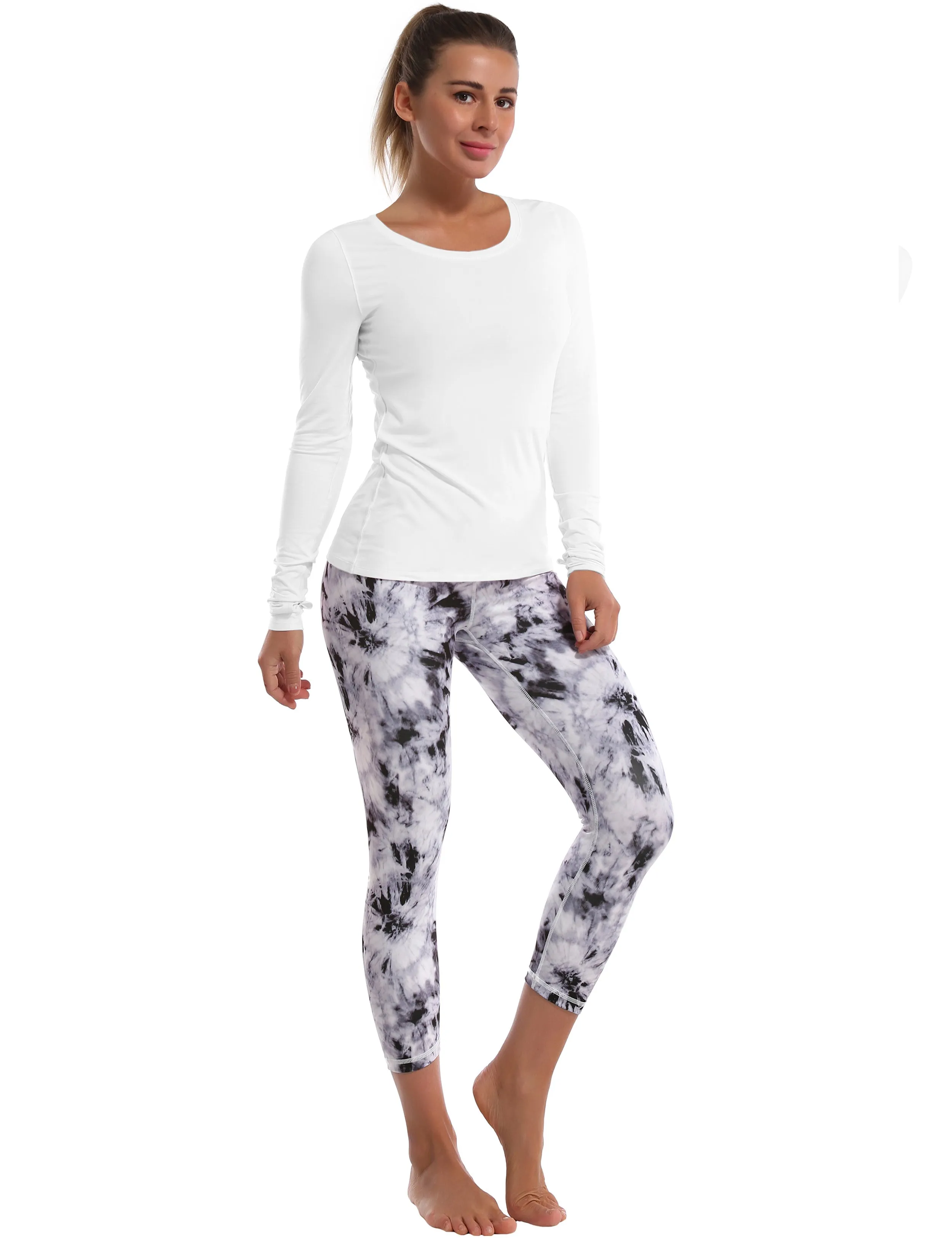 Athlete Long Sleeve Tops white_Golf