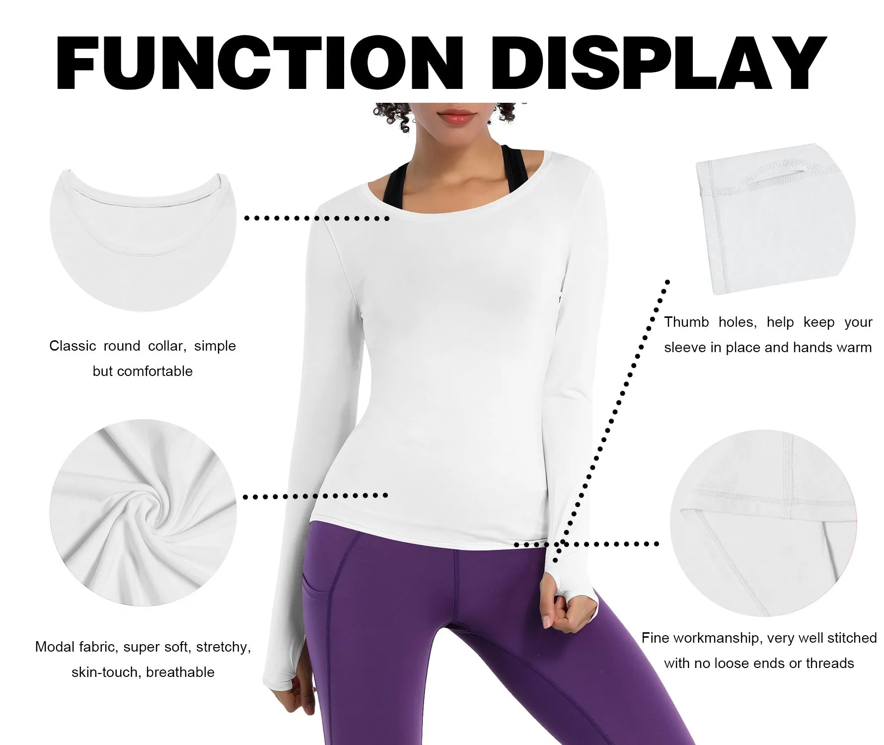 Athlete Long Sleeve Tops white_Golf
