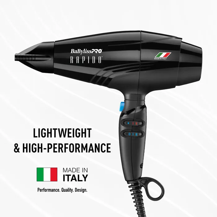 BaBylissPRO® Rapido 2000-Watt Dryer® Black [BRAP1]