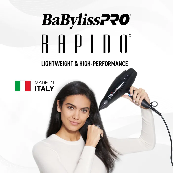 BaBylissPRO® Rapido 2000-Watt Dryer® Black [BRAP1]