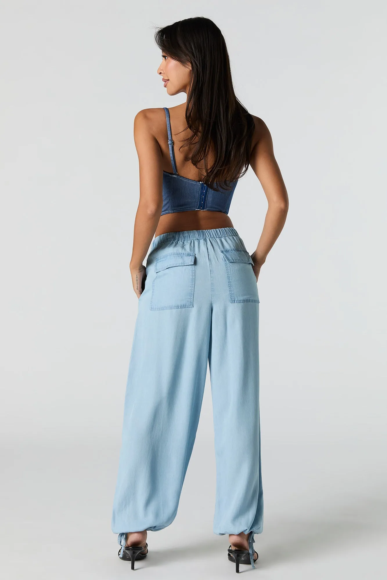 Baggy Denim Drawstring Jogger