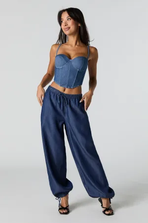 Baggy Denim Drawstring Jogger
