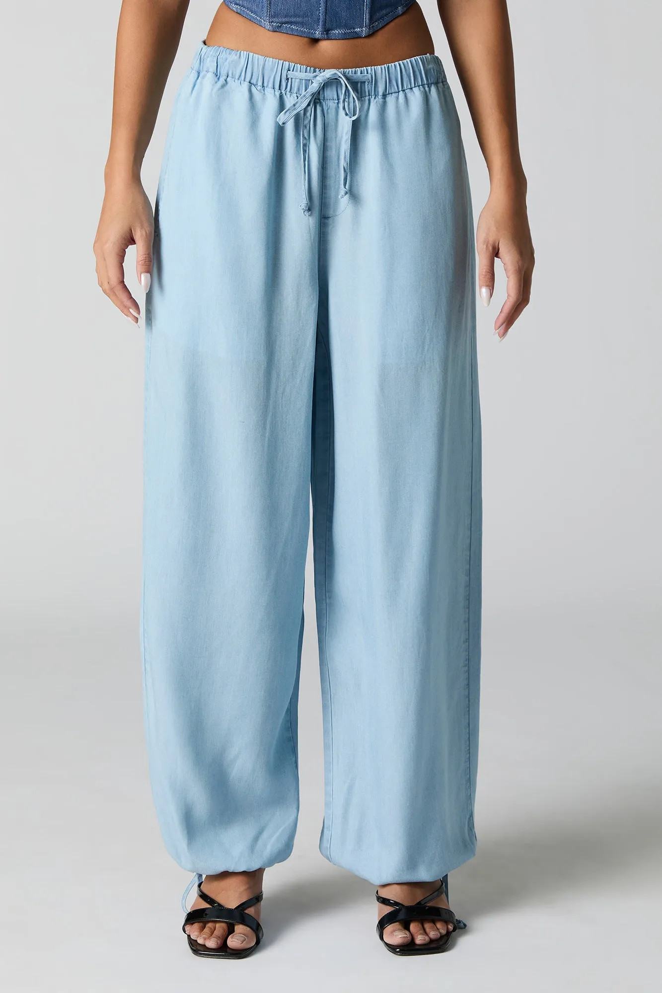 Baggy Denim Drawstring Jogger