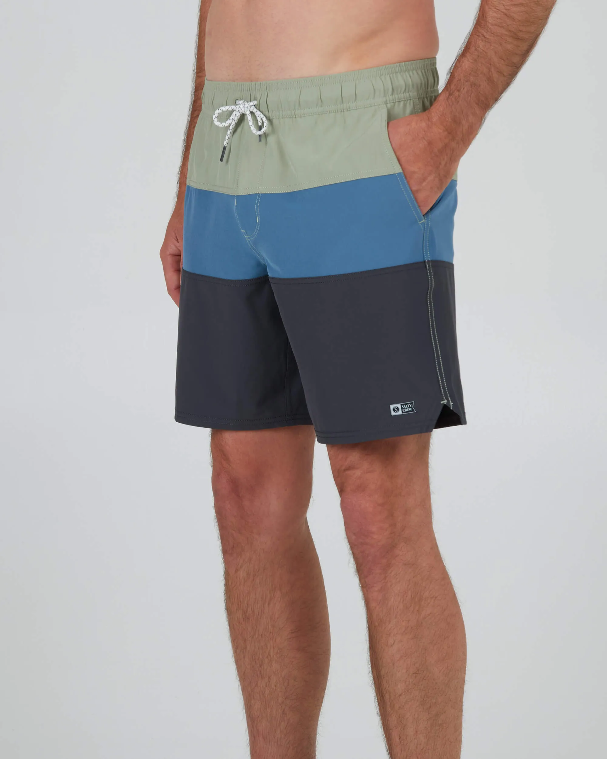 Beacons 2 Elastic Boardshort - Dusty Sag