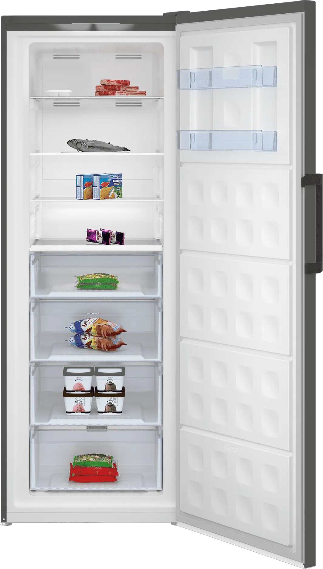 Beko BUFR2715MG 28" Manhattan Grey Upright Freezer