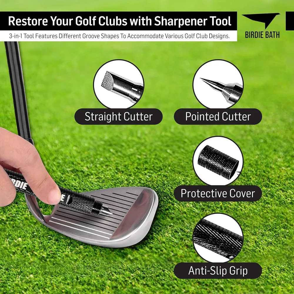 Birdie Golf: Birdie Blade - 3-In-1 Golf Club Groove Sharpener Tool
