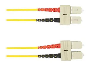Black Box - Patch cable - SC multi-mode (M) to SC multi-mode (M) - 15 m - fiber optic - 50 / 125 micron - plenum - yellow FOCMP10-015M-SCSC-YL