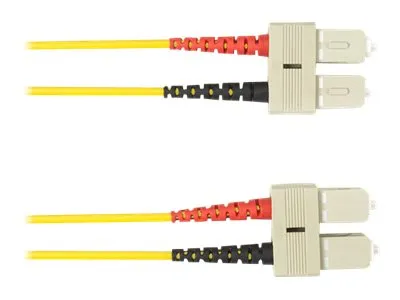 Black Box - Patch cable - SC multi-mode (M) to SC multi-mode (M) - 15 m - fiber optic - 50 / 125 micron - plenum - yellow FOCMP10-015M-SCSC-YL