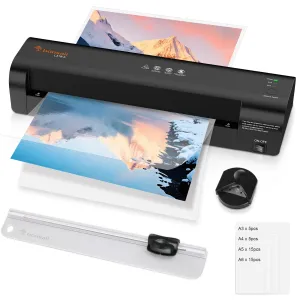 Bonsaii Laminator 13" A3 Laminator Machine w/Laminating Sheets, Paper Cutter & Corner Rounder