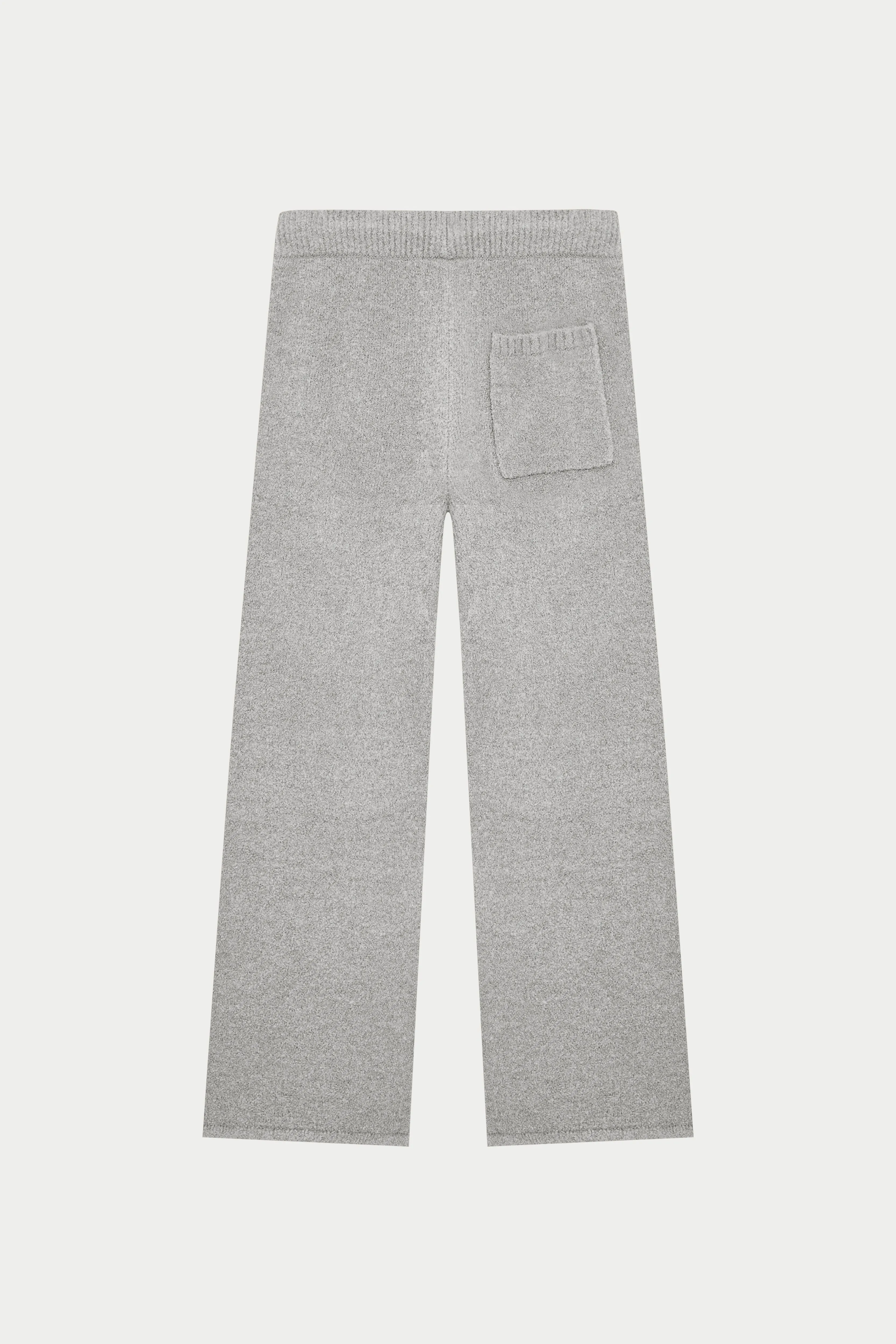 BOUCLE KNIT PANTS - GREY MARL