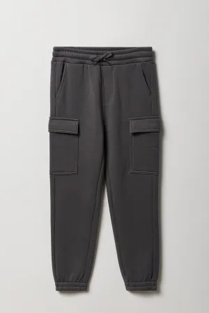 Boys Classic Fleece Cargo Jogger