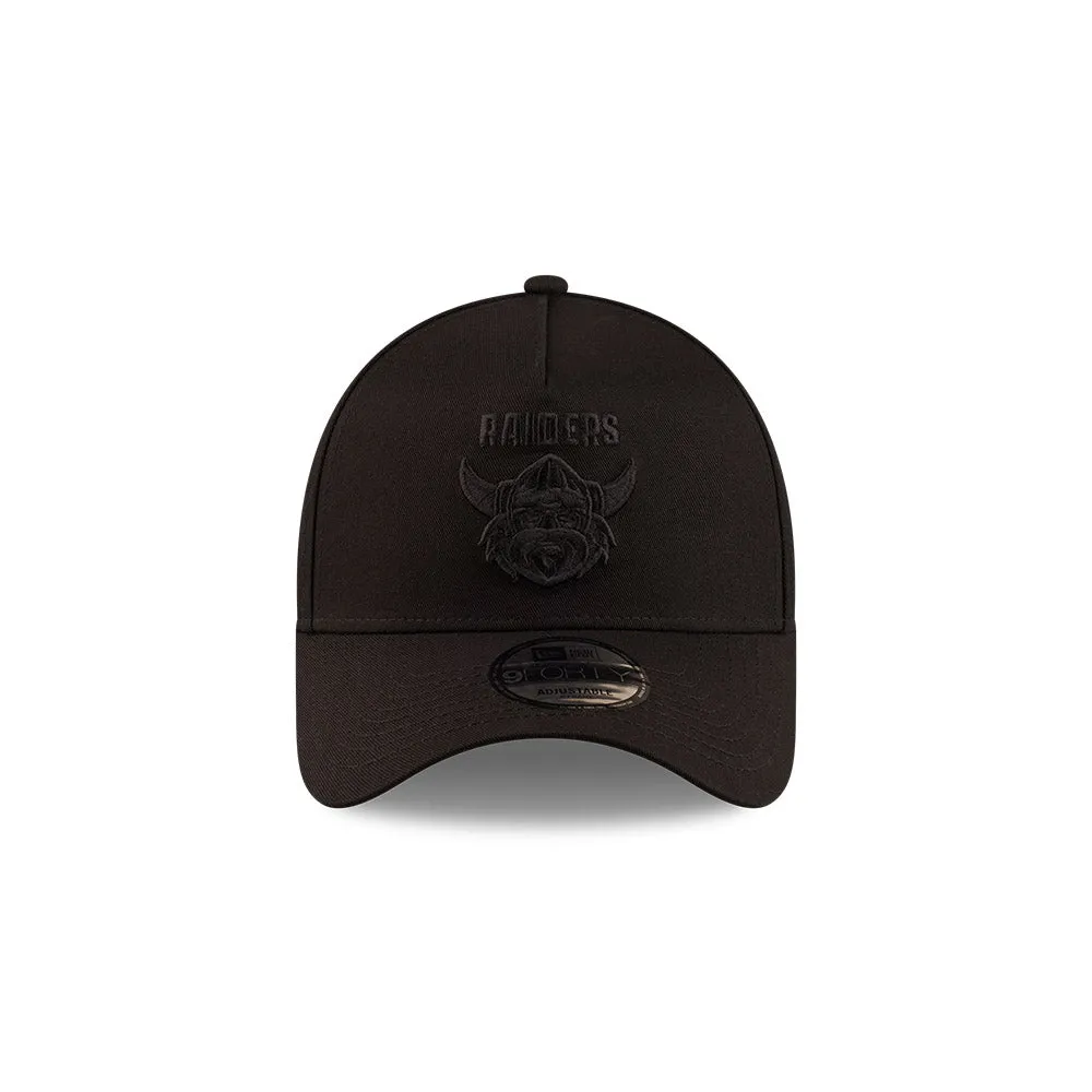 Canberra Raiders NRL Essentials Black on Black 9FORTY A-Frame Snapback