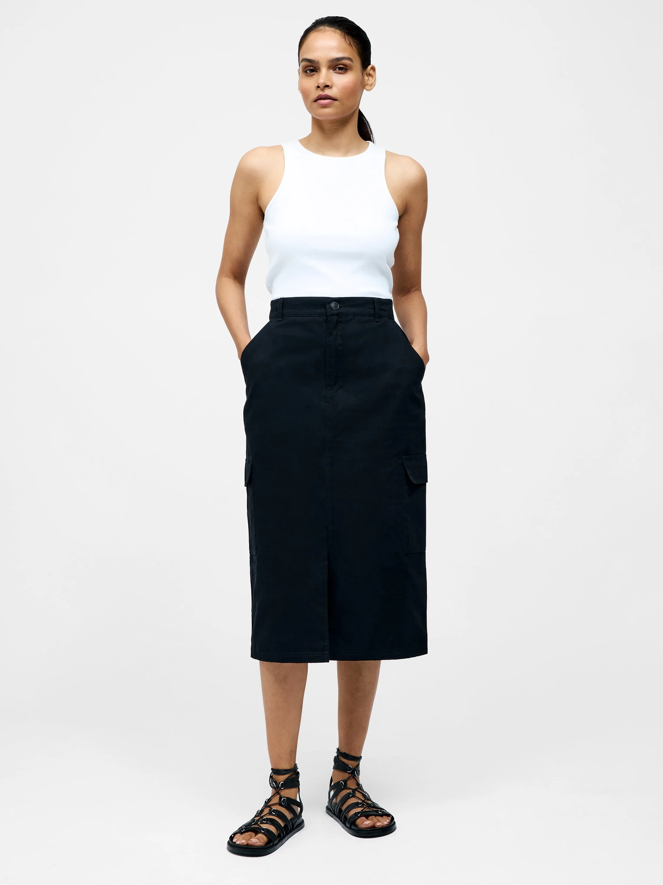 Cargo Midi Skirt