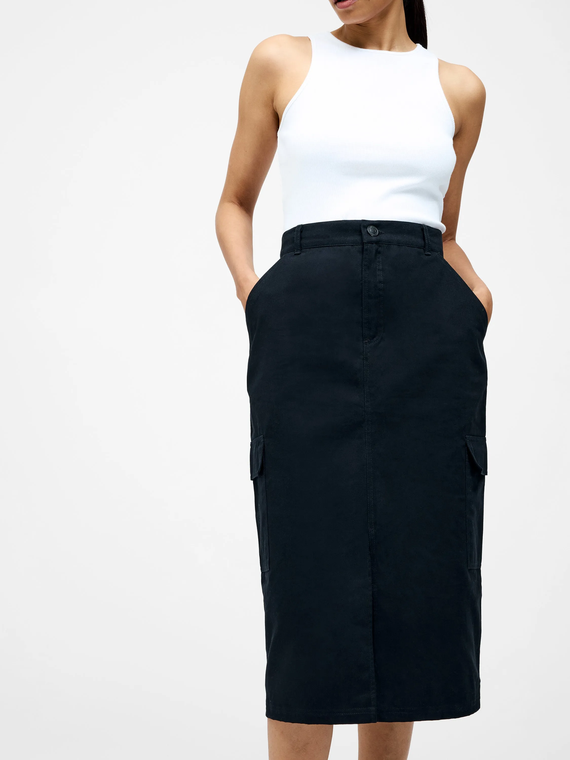 Cargo Midi Skirt