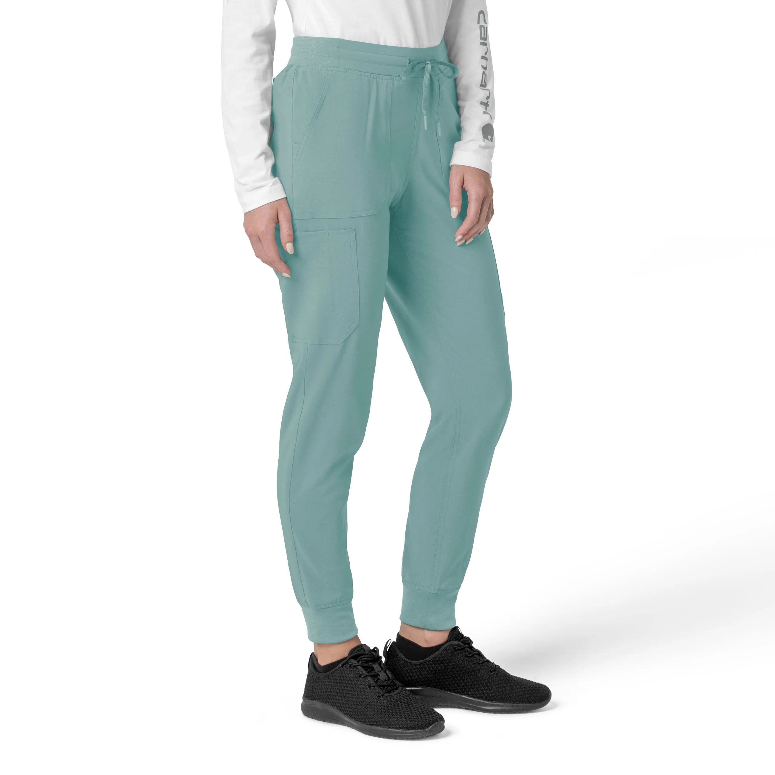 Carhartt Force Cross-Flex Women's Cargo Jogger Scrub Pant - Summer Blue