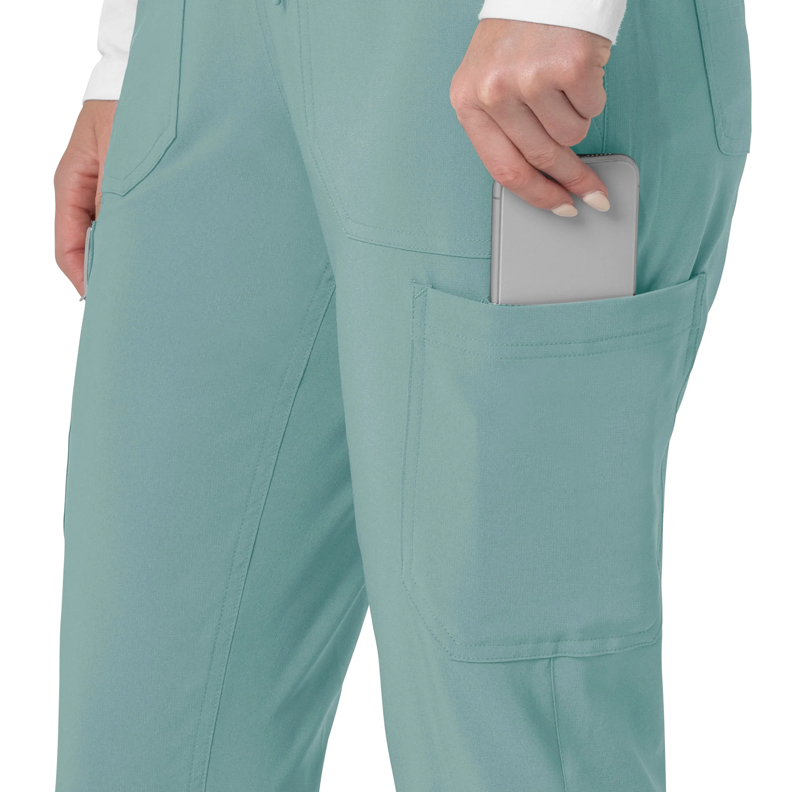 Carhartt Force Cross-Flex Women's Cargo Jogger Scrub Pant - Summer Blue