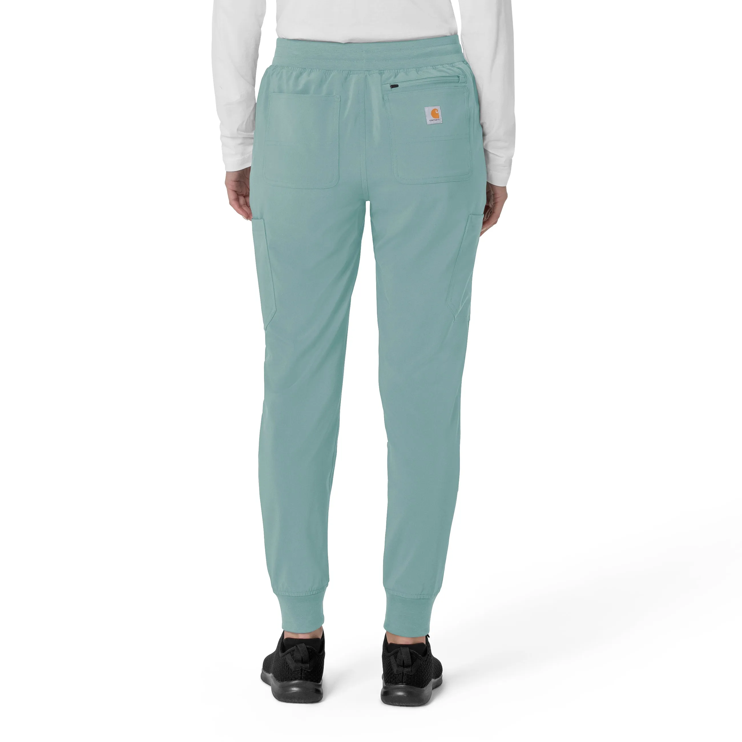 Carhartt Force Cross-Flex Women's Cargo Jogger Scrub Pant - Summer Blue
