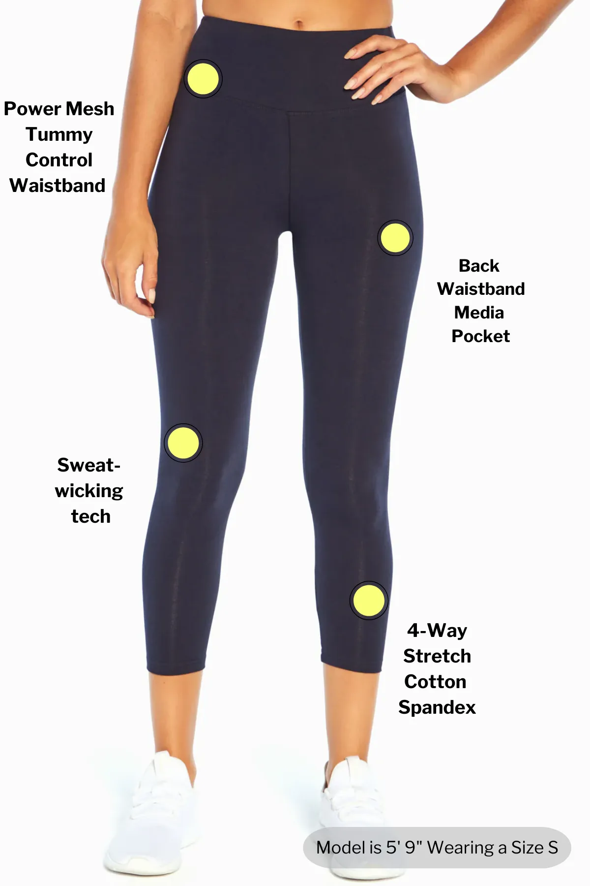 Carrie Tummy Control Mid Calf Capri
