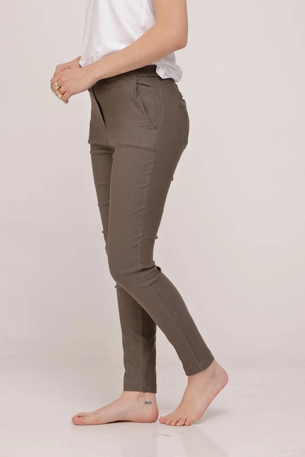 Classic Brown Stripes Pants