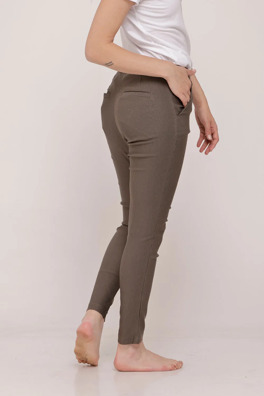 Classic Brown Stripes Pants