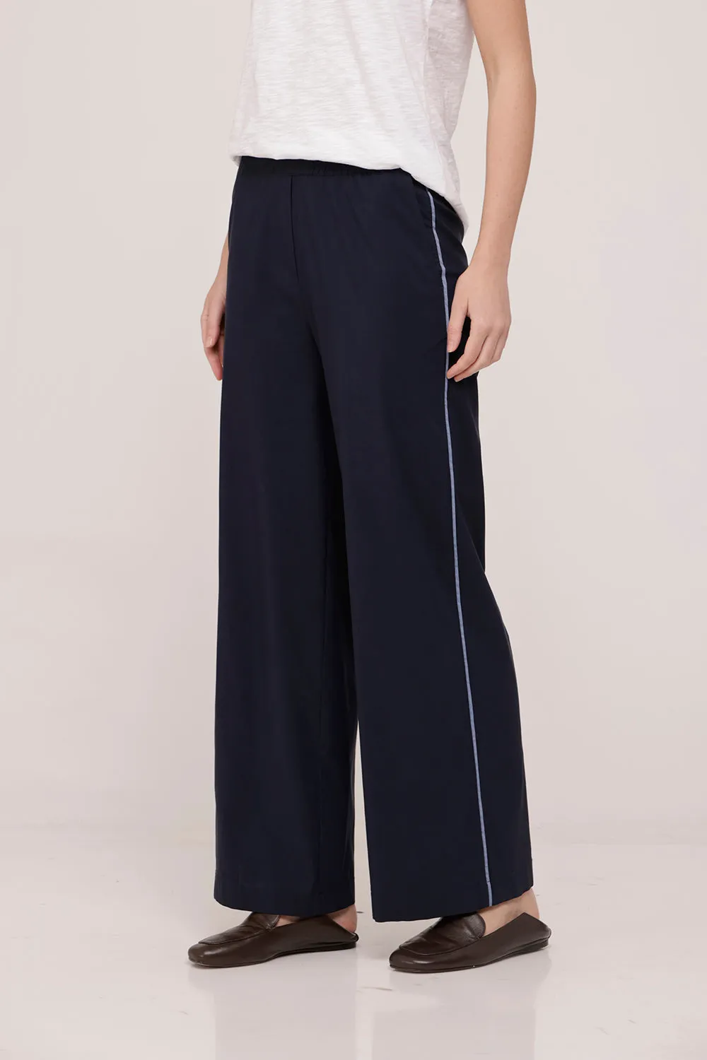 Danny Wide Pants Dark Blue
