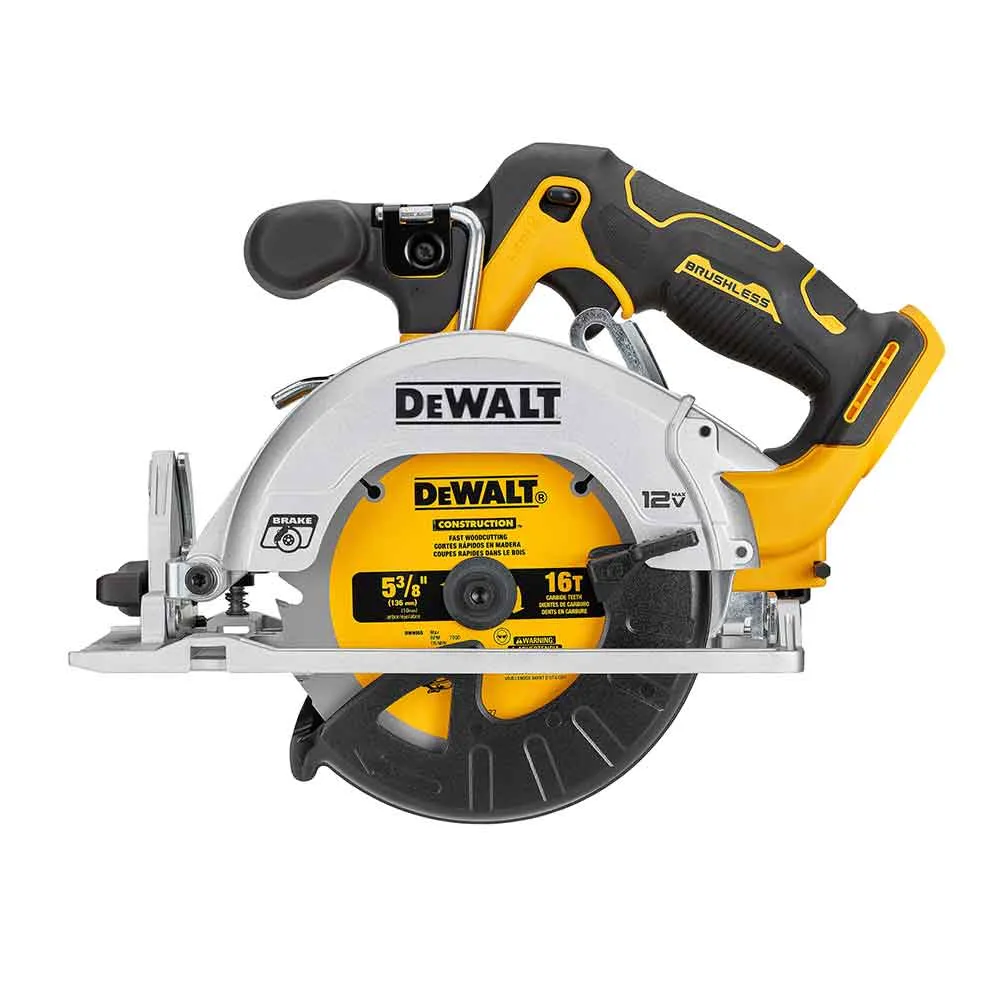 DeWALT DCS512B 12V XTREME MAX 5-3/8" Brushless Cordless Circular Saw -Bare Tool