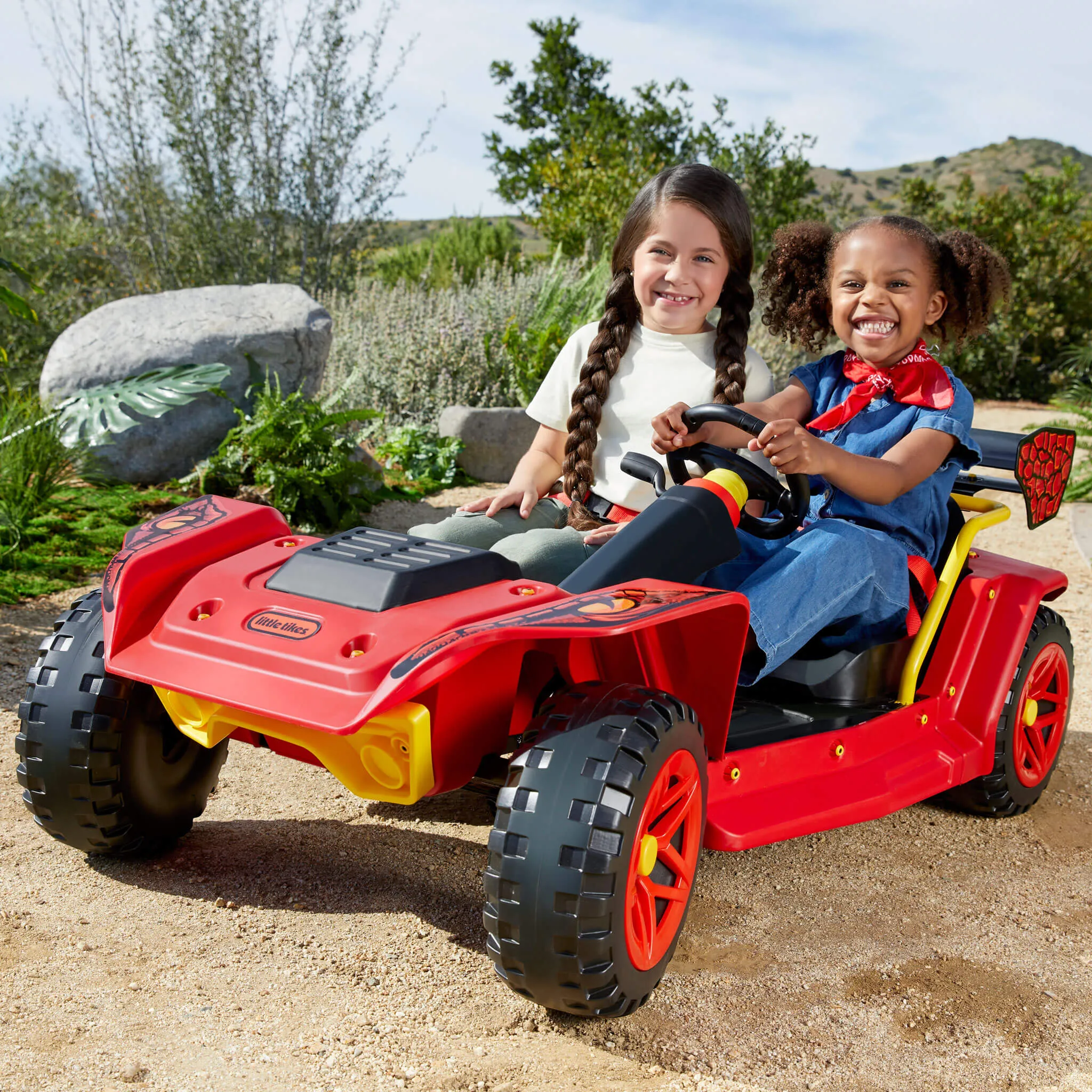 Dino Dune Buggy 12V Electric Power Ride-On, 2-Seater with Rechargeable Battery