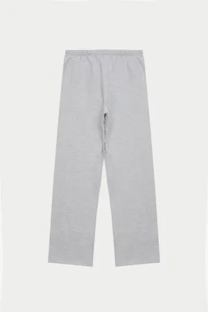 EMBOSSED STRAIGHT LEG JOGGERS - GREY MARL