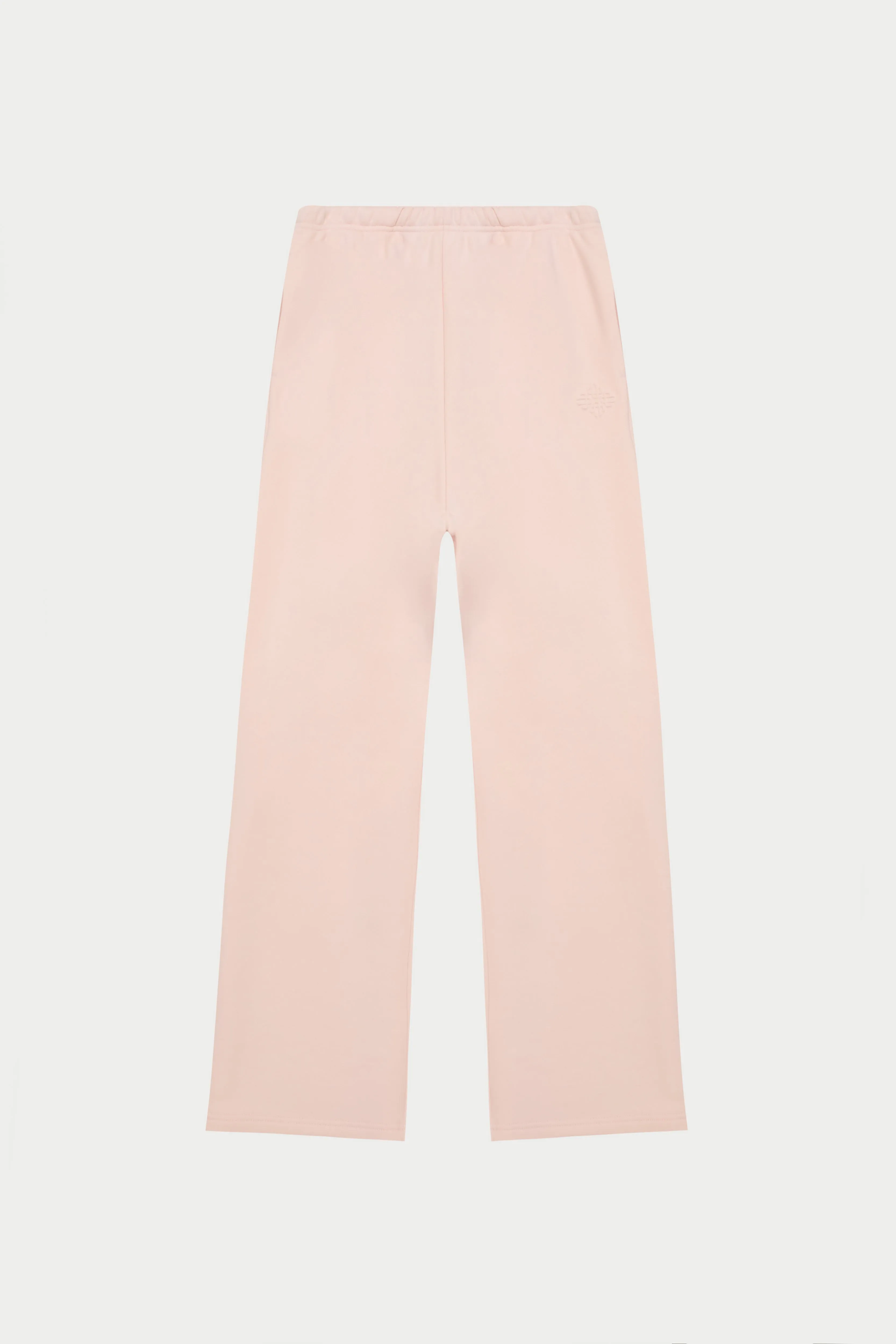 EMBOSSED STRAIGHT LEG JOGGERS - PINK
