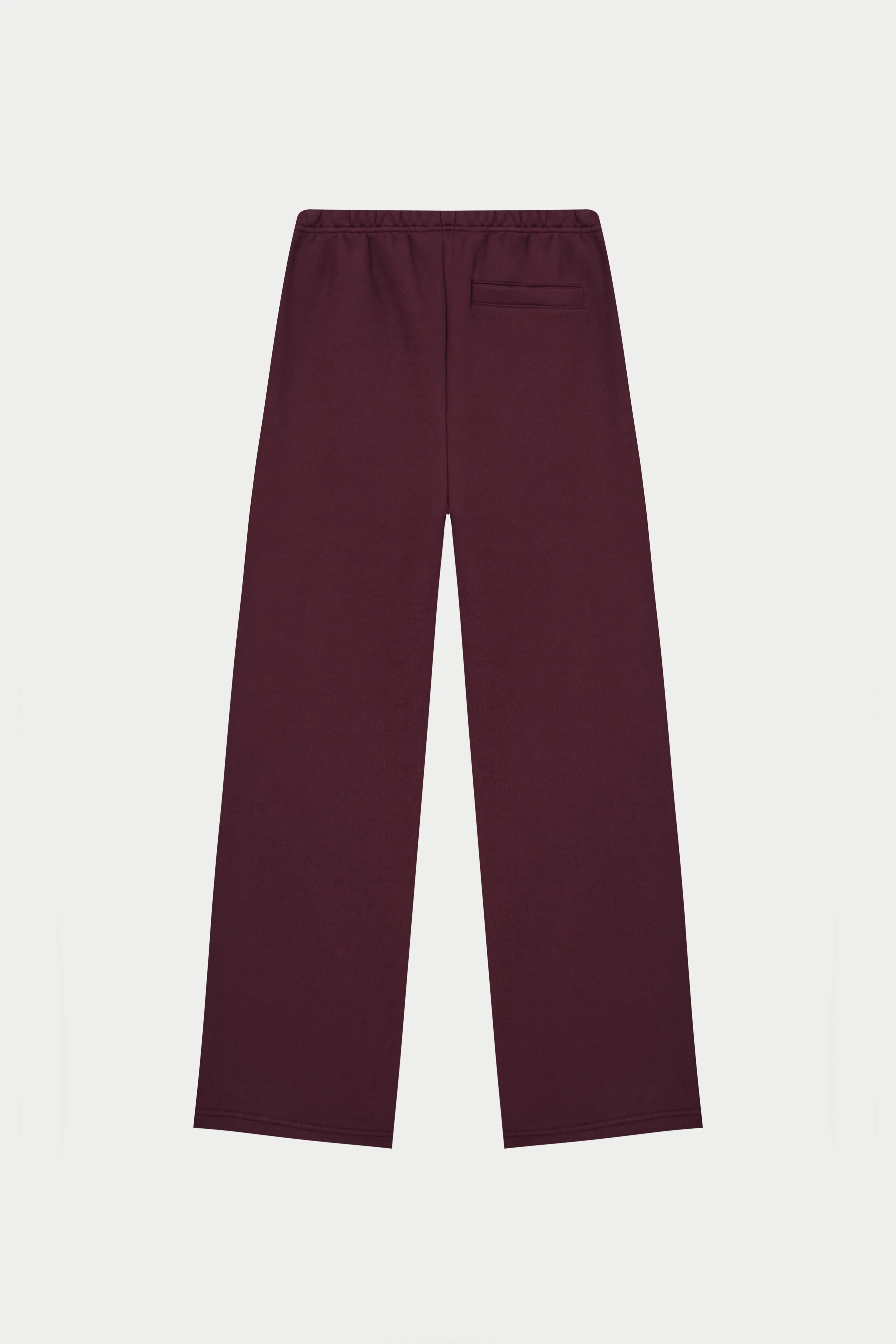 EMBOSSED STRAIGHT LEG JOGGERS - PLUM