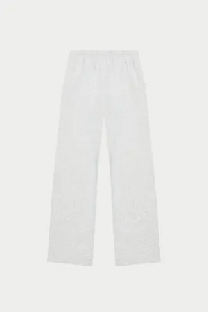 EMBROIDERED CREST RELAXED JOGGERS - GREY MARL