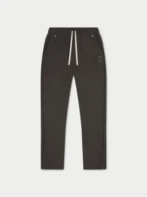 EYELET DETAIL STRAIGHT LEG JOGGER - CHARCOAL