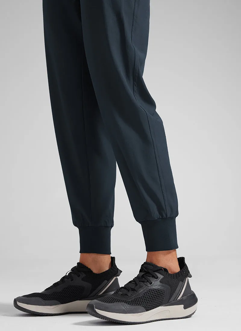 Feathery-Fit Drawstring Jogger with Pockets 28'' - Flat Waistband