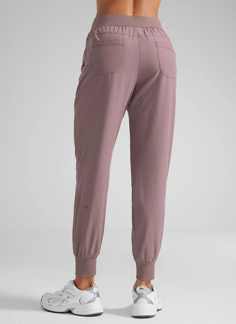 Feathery-Fit Drawstring Jogger with Pockets 28'' - Flat Waistband