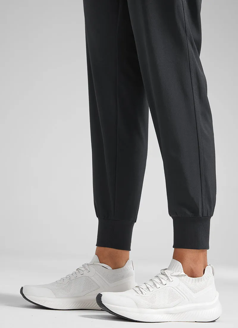 Feathery-Fit Drawstring Jogger with Pockets 28'' - Flat Waistband