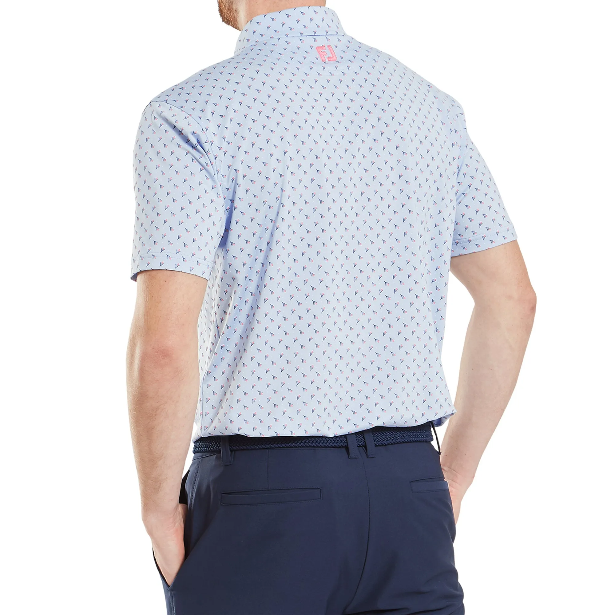 FootJoy Flower Bud Foulard Lisle Golf Shirt