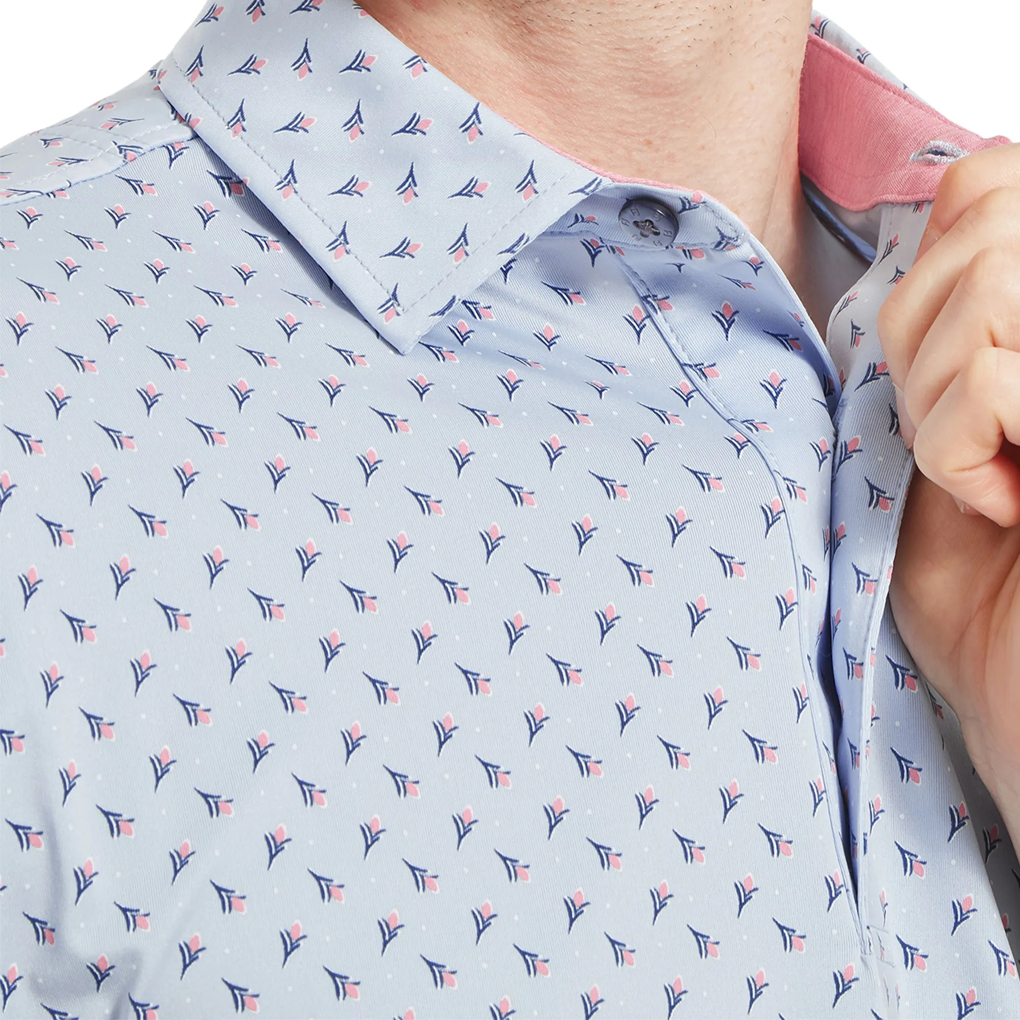 FootJoy Flower Bud Foulard Lisle Golf Shirt