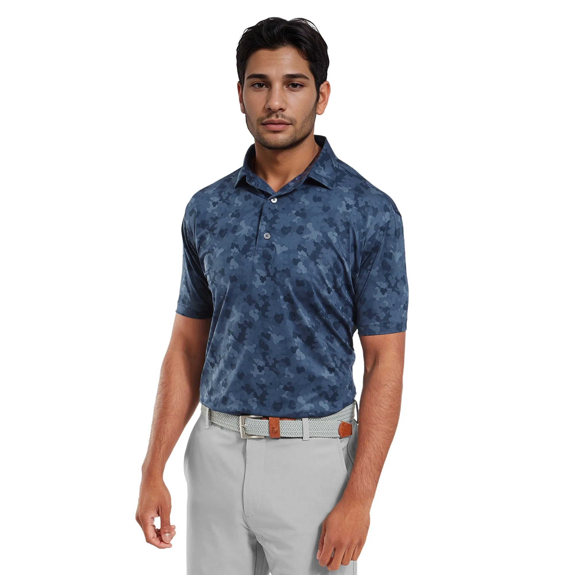 FootJoy Pop Camo Lisle Golf Shirt