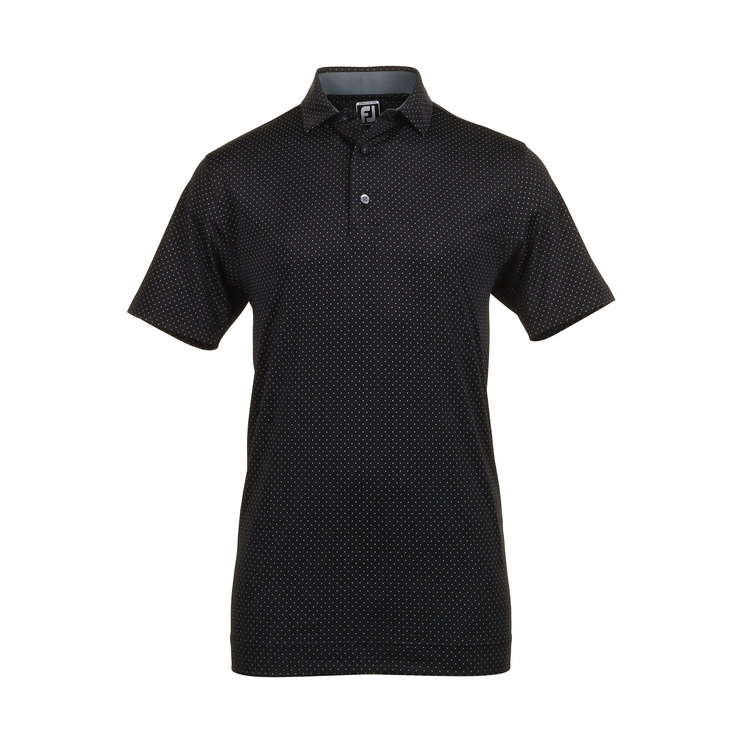 FootJoy Stretch Dot Print Lisle Golf Shirt