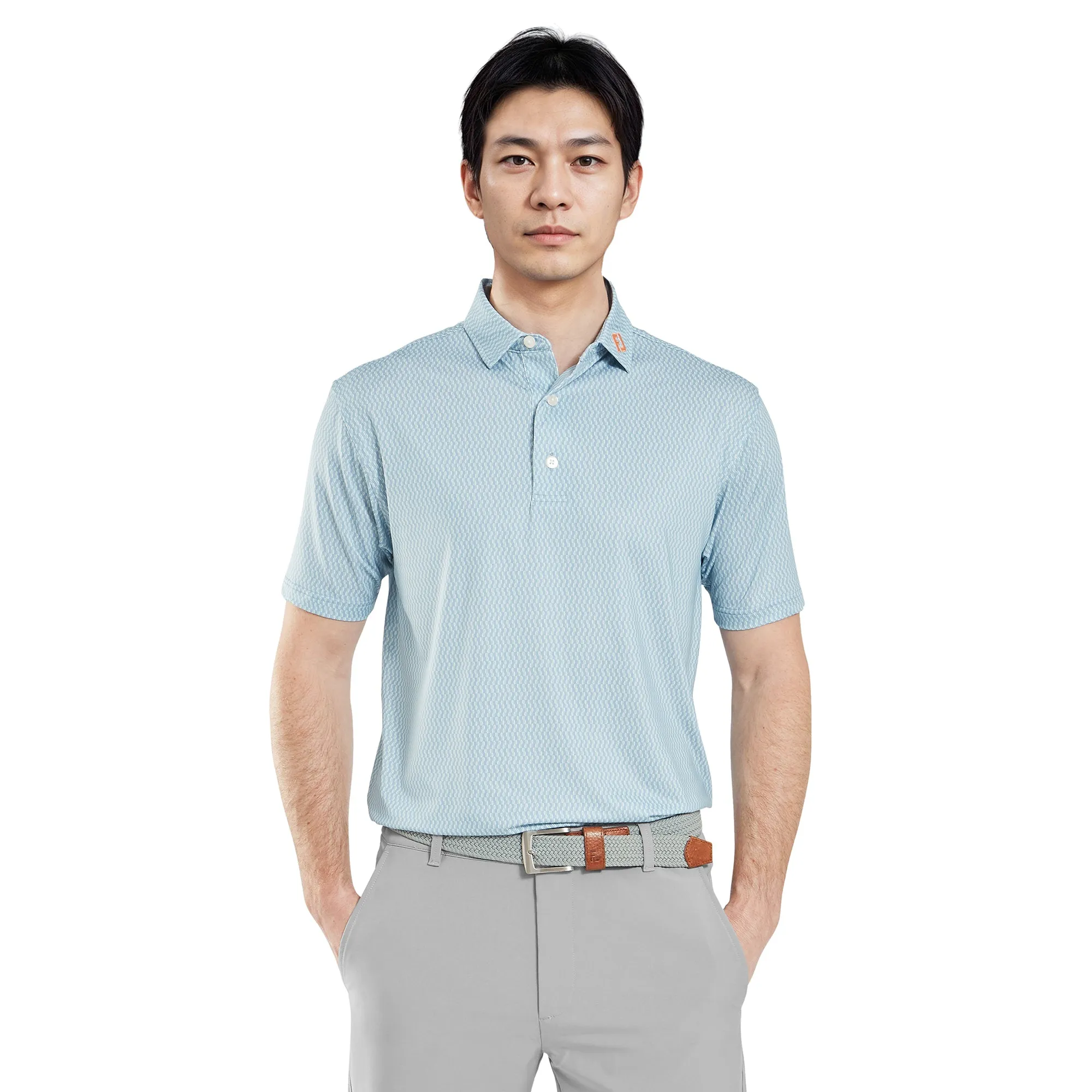 FootJoy Wiggle Print Lisle Golf Shirt