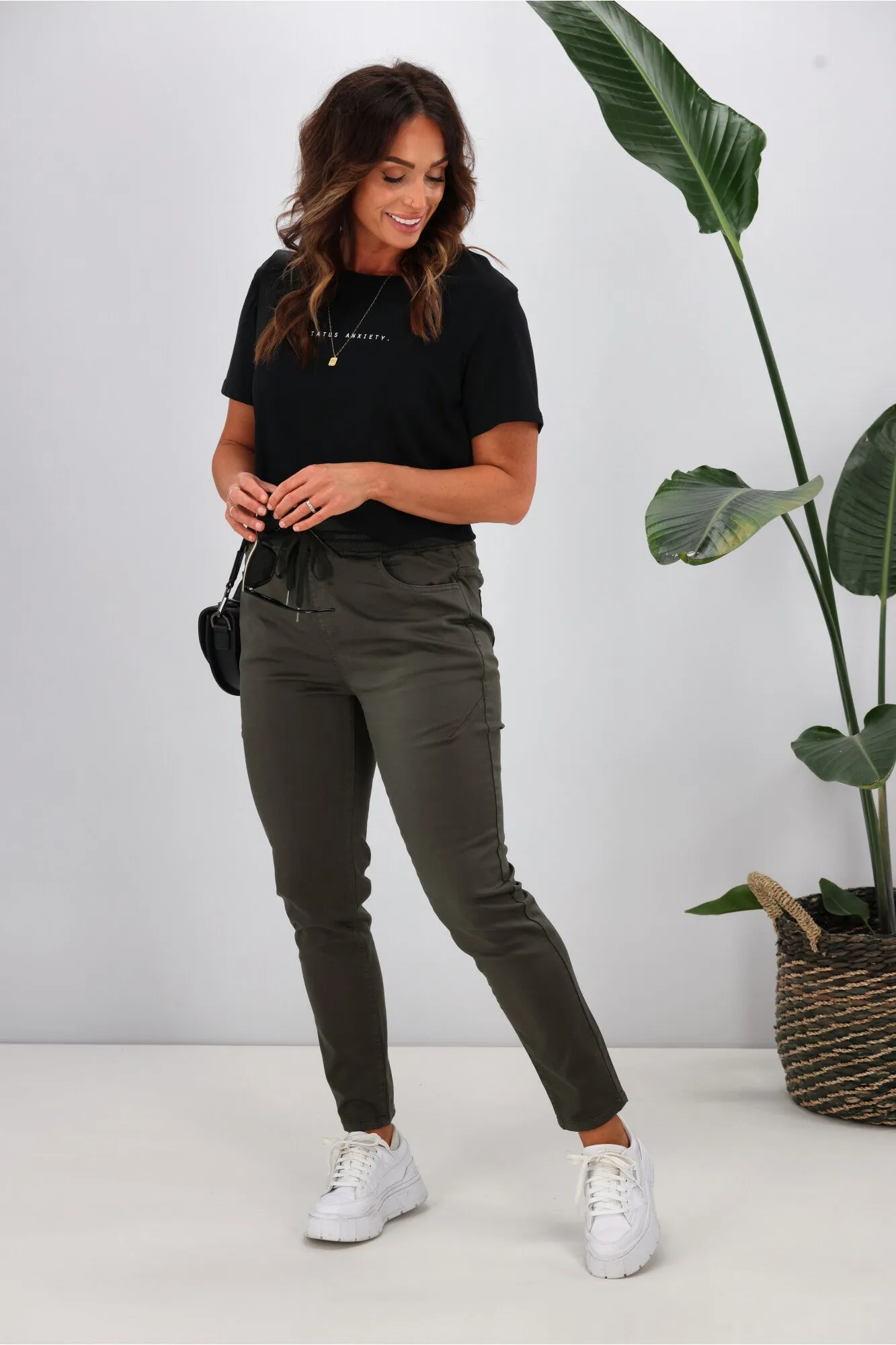 Foxwood Sylvia Jogger Dark Khaki